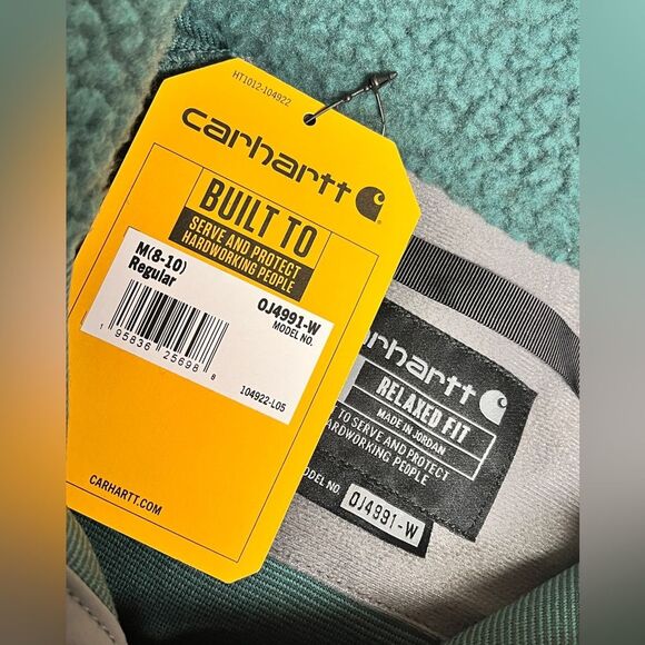 NWT Carhartt Womens Relaxed Fit Fleece Pullover Sweatshirt Sz M (8-10) - Picture 2 of 7
